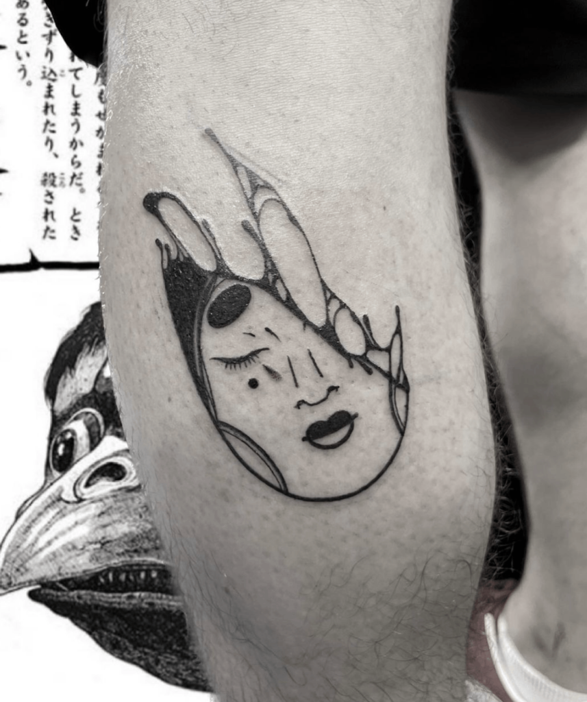 tatouage japonais de noir féfé